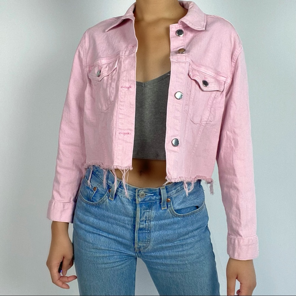 Pink Denim Jacket